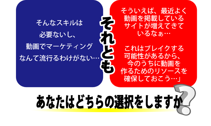 ���Ȃ��͂ǂ����I�т܂����H