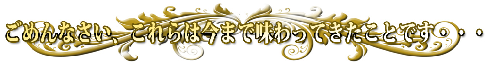 ���߂�Ȃ����A�����͍��܂Ŗ�����Ă������Ƃł��E�E�E 