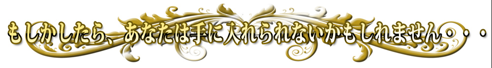 ������������A���Ȃ��͎�ɓ�����Ȃ���������܂���E�E�E 